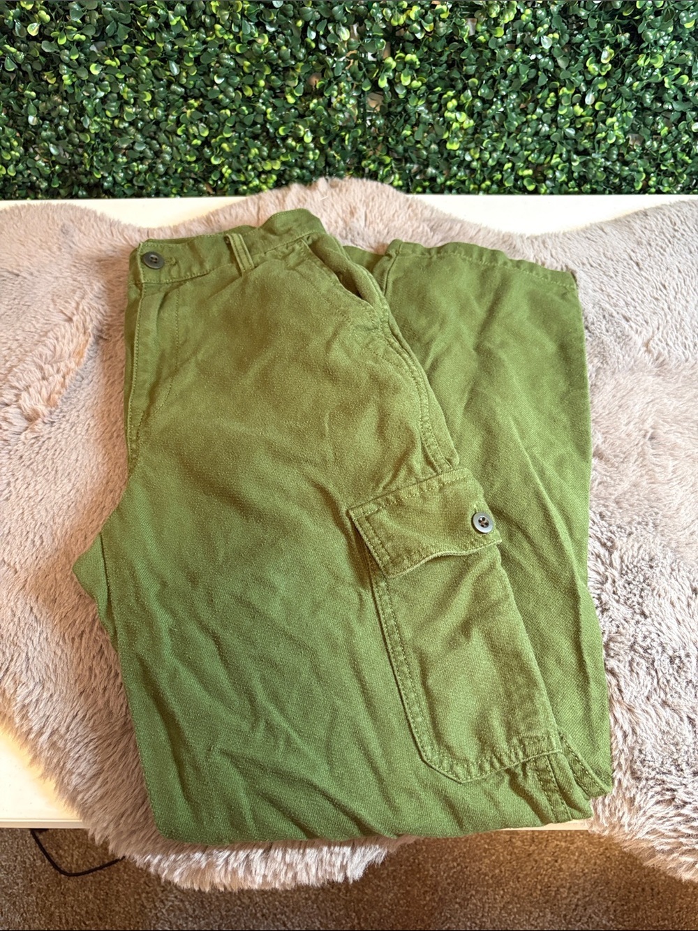 Madewell Green Cargo Pants Size 25